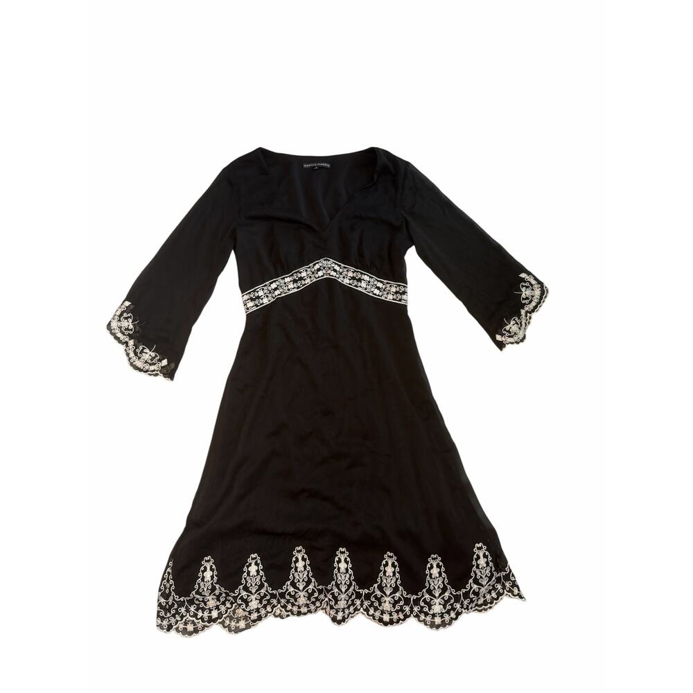 Isabella DeMarco Dress Bell Sleeve Angel Church Cathedral Morticia Goth size 8